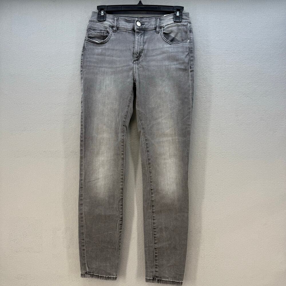 DL1961 Jeans Women's 28 (6) Grey Florence Skinny Mid Rise Instasculpt Ankle